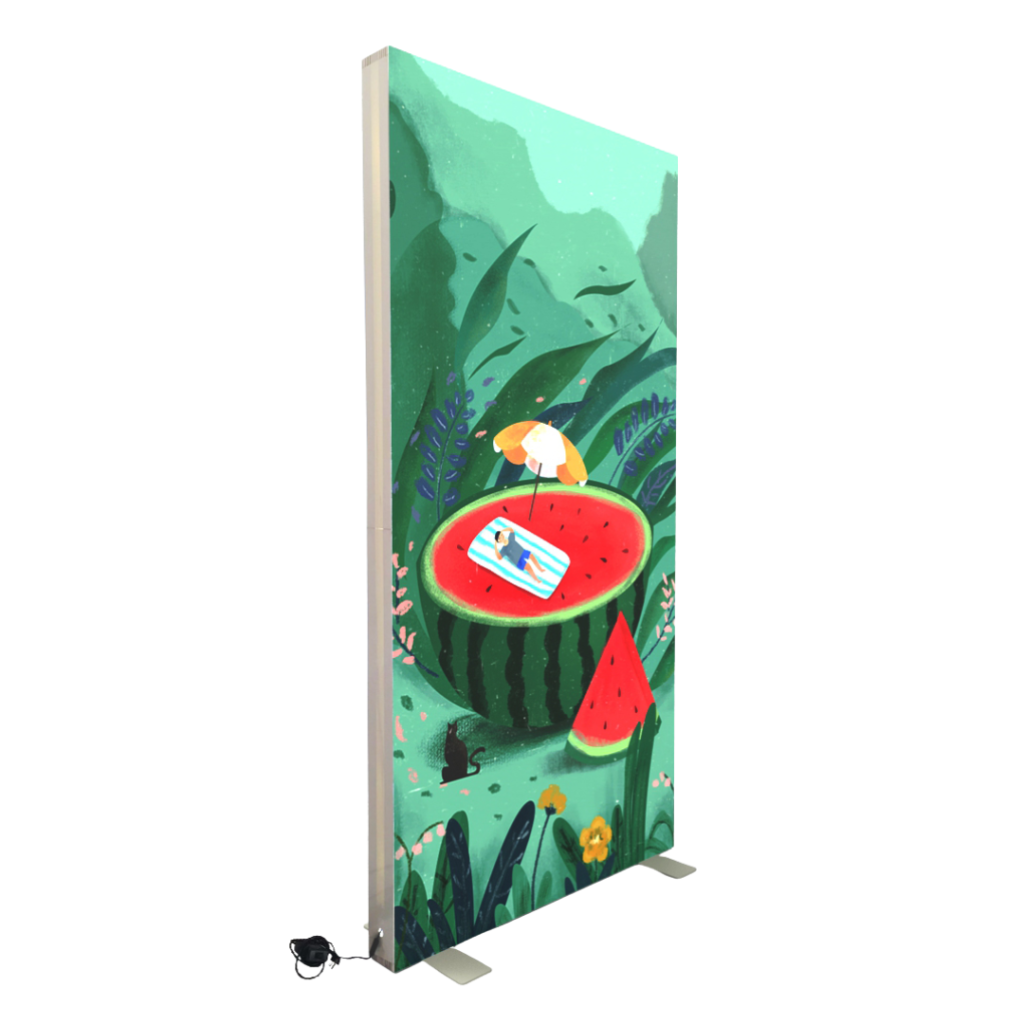 Light Box Totem Plegable Con Luz 100*200 cms